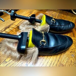 Gucci Princeton shearling mules